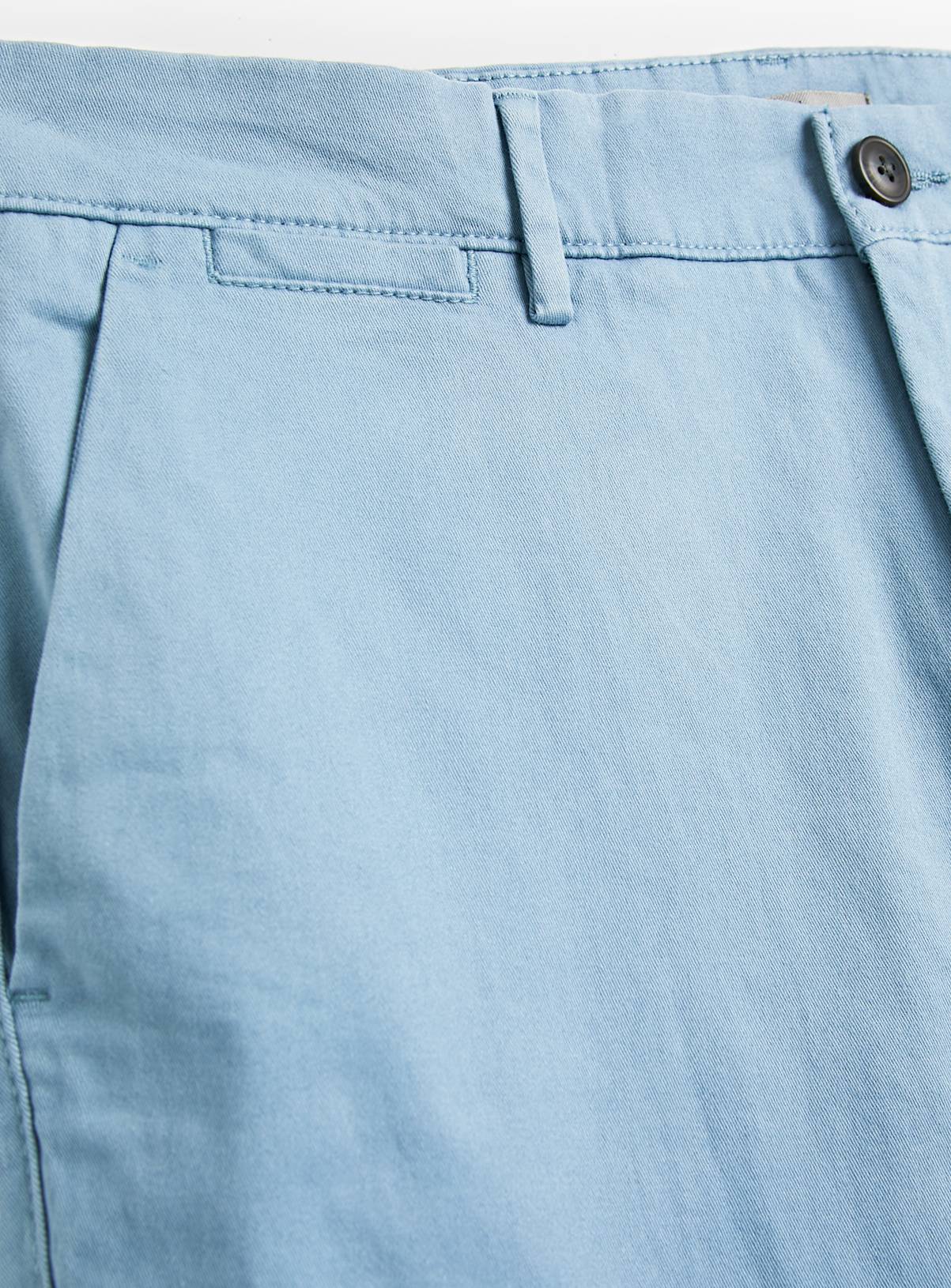 Light Blue Skinny Fit Chino Trousers  44L - Image 4